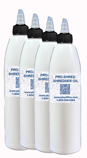 Pro Shred Premium Paper Shredder Oil - 4ea. 10oz bottles