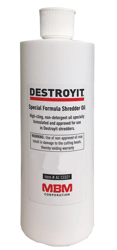 Destroyit Paper Shredder Lubricant 4 one pint bottles